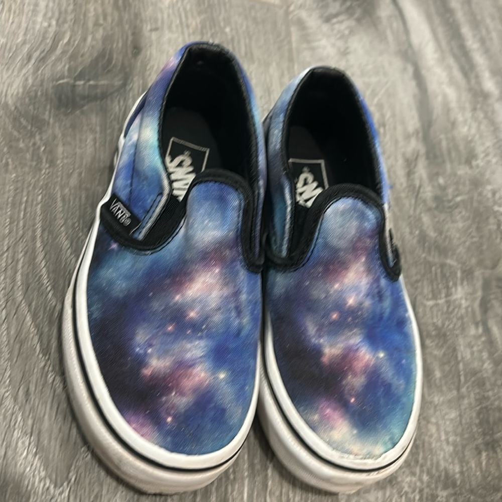 VANS GALAXY / White kids shoes !!